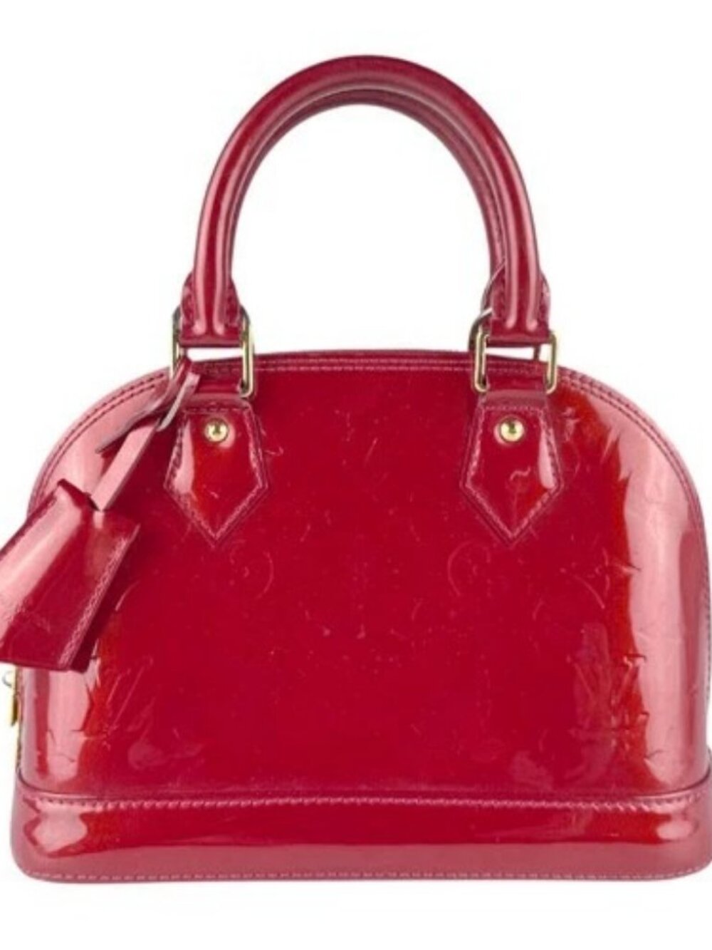 Auth LOUIS VUITTON Monogram Vernis Alama BB Handbag Shoulder Bag M91606 - z8366